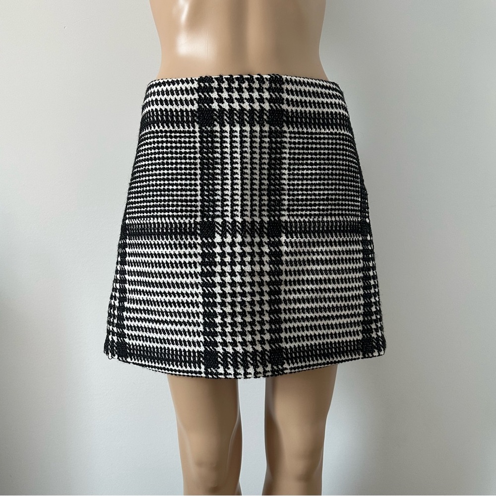 THEORY Wool Blend Tweed Mini Skirt